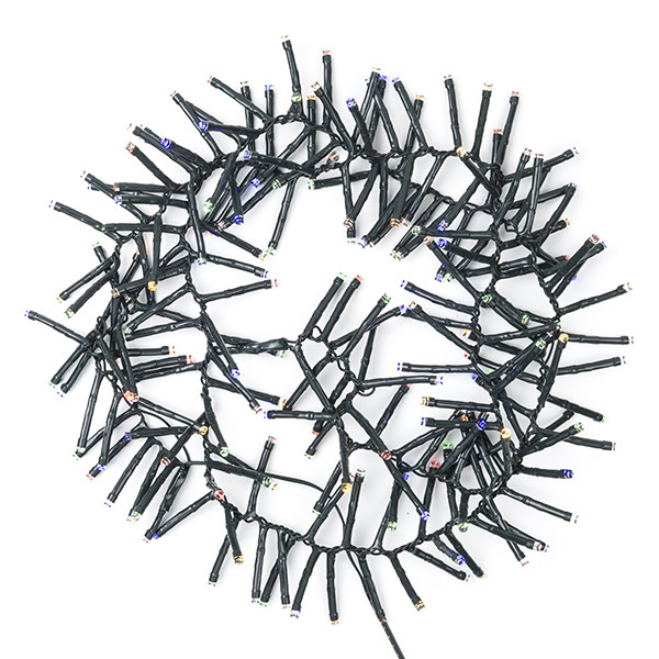 123led Clusterverlichting 1,4 meter op batterijen | multicolor & warm wit  | 192 lampjes met timer  LDR07298 - 4