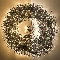 123led Clusterverlichting 17,6 meter | extra warm wit & warm wit | 2016 lampjes  LDR07300