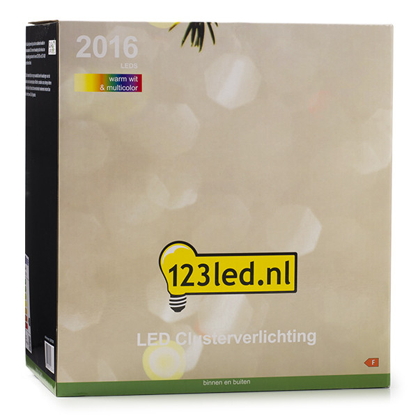 123led Clusterverlichting 17,6 meter | multicolor & warm wit | 2016 lampjes  LDR07305 - 8