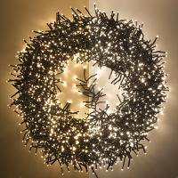 123led Clusterverlichting 24,8 meter | extra warm wit & warm wit | 3000 lampjes  LDR07301