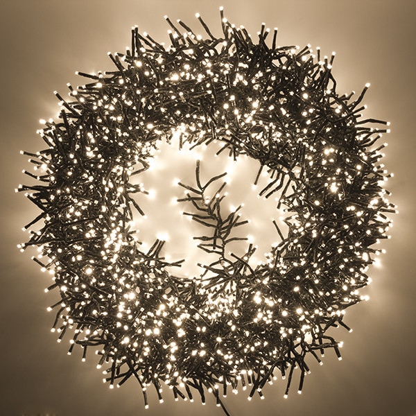 123led Clusterverlichting 24,8 meter | extra warm wit & warm wit | 3000 lampjes  LDR07301 - 3