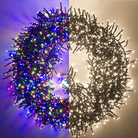 123led Clusterverlichting 24,8 meter | multicolor & warm wit | 3000 lampjes  LDR07306
