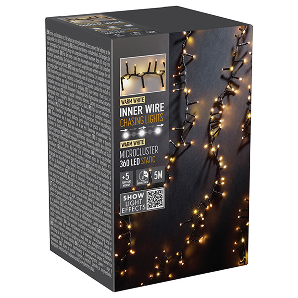 Clusterverlichting 5 meter | Warm wit | 360 lampjes | Waterval-effect LKO00886 - 1