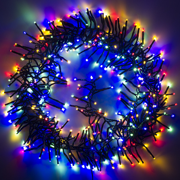 123led Clusterverlichting 6 meter | multicolor & warm wit | 384 lampjes  LDR07186 - 2