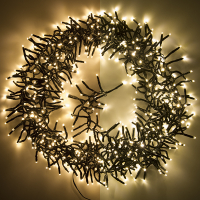 123led Clusterverlichting 7 meter | extra warm wit & warm wit | 576 lampjes  LDR07128