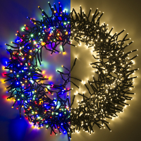 123led Clusterverlichting 8,6 meter | multicolor & warm wit | 768 lampjes  LDR07188