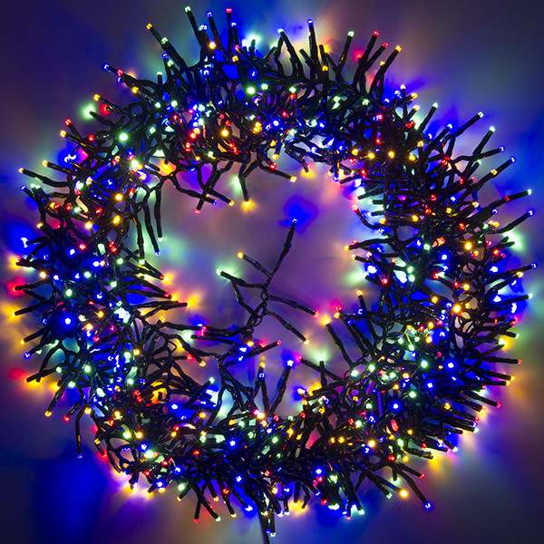 123led Clusterverlichting 8,6 meter | multicolor & warm wit | 768 lampjes  LDR07188 - 2