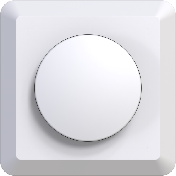 Dimmerknop incl. centraalplaat en raamwerk | Wit | 123led huismerk LDR02455 - 1