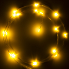 123led Draadverlichting op batterijen | 1 meter | Extra warm wit & warm wit | 20 lampjes | Zilver  LDR07279 - 2