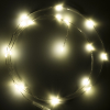123led Draadverlichting op batterijen | 1 meter | Extra warm wit & warm wit | 20 lampjes | Zilver  LDR07279 - 3