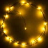 123led Draadverlichting op batterijen | 1 meter | Extra warm wit & warm wit | 20 lampjes | Zwart  LDR07282 - 2