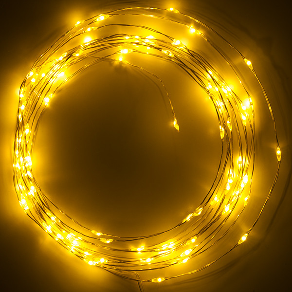 123led Draadverlichting op batterijen | 5 meter | Extra warm wit & warm wit | 100 lampjes | Zilver  LDR07281 - 2