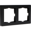 123led Dubbel afdekraam | 55 x 55 mm | Mat Zwart  LDR06783 - 1