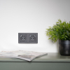 123led Dubbel afdekraam | 55 x 55 mm | Mat Zwart  LDR06783 - 2