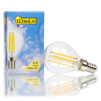 123led E14 filament led-lamp kogel dimbaar 4.5W (40W)  LDR01520
