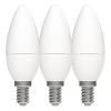 123led E14 led-lamp kaars mat 2.2W (25W) 3 stuks  LDR06566