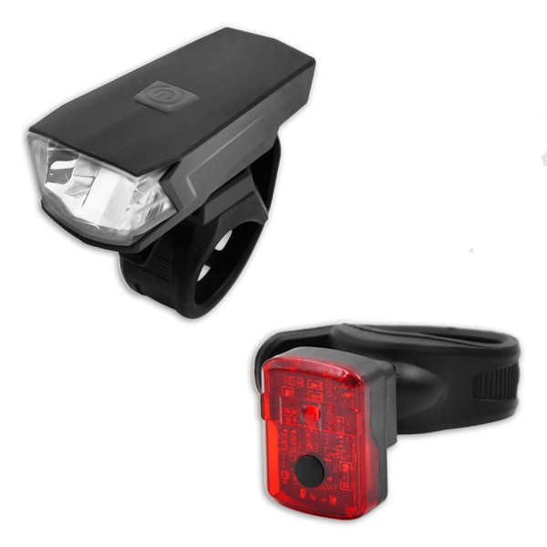 Fietsverlichting | USB oplaadbaar | high power | wit en rood licht 123led  123led.nl