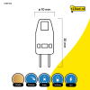 123led G4 LED capsule | COB | 2200K | Dimbaar | 1W (10W)  LDR01940 - 2