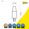 123led G4 LED capsule | COB | 2700K | 1W (10W)  LDR01934 - 2