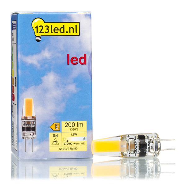123led G4 LED capsule | COB | Helder | 2700K | Dimbaar | 1.6W (17W)  LDR01706 - 1
