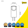123led G4 LED capsule | SMD | 2700K | 0.9W (10W)  LDR01926 - 2