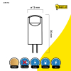 123led G4 LED capsule | SMD | 2700K | 1.6W (20W)  LDR01928 - 2