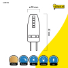 123led G4 LED capsule | SMD | 2700K | Dimbaar | 1.8W (19W)  LDR01936 - 2