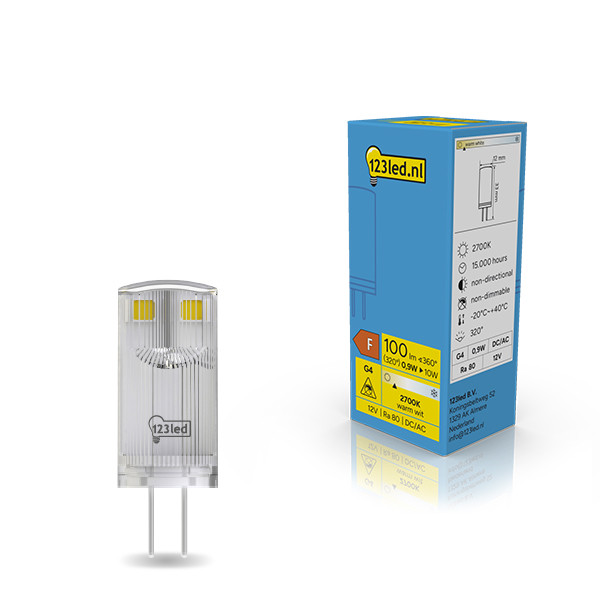 123led G4 LED capsule | SMD | Helder | 2700K | 0.9W (10W) LDR01926 - 1