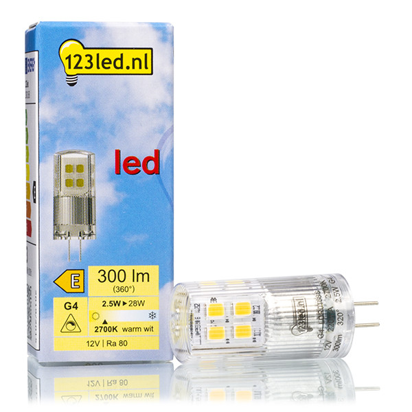 123led G4 LED capsule | SMD | Helder | 2700K | Dimbaar | 2.5W (28W)  LDR01688 - 1