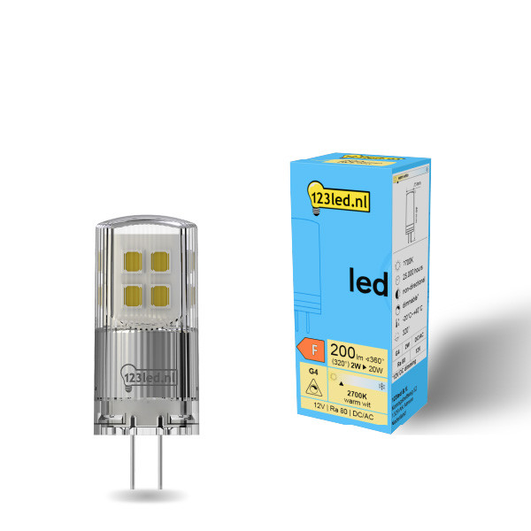 123led G4 LED capsule | SMD | Helder | 2700K | Dimbaar | 2W (20W)  LDR01930 - 1