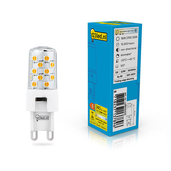 123led G9 LED capsule | 1800-2700-3000K | SMD | Helder | Dimbaar | 3.8W (30W) LDR02425 - 1