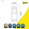123led G9 LED capsule | COB | Mat | 2700K | 2.2W (25W)  LDR01952 - 2