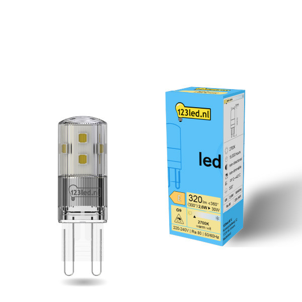 123led G9 LED capsule | SMD | 2700K | 2.6W (30W)  LDR01950 - 1