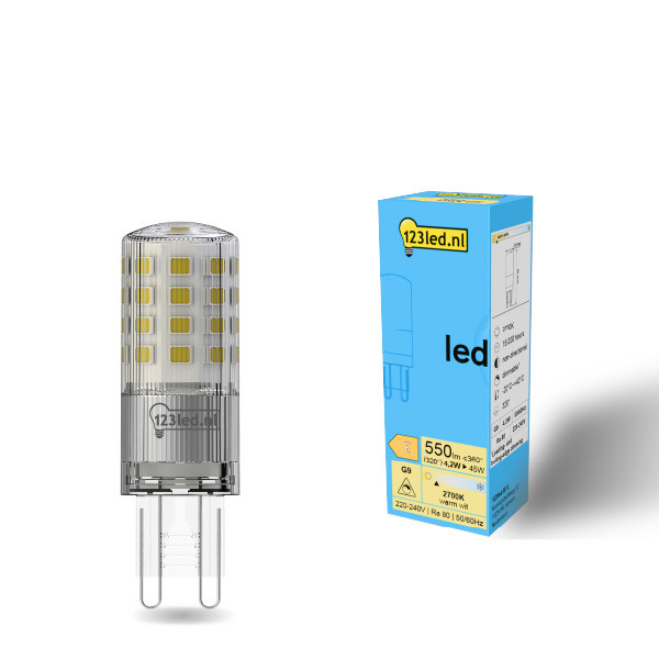 123led G9 LED capsule | SMD | 2700K | Dimbaar | 4.2W (45W)  LDR01960 - 1