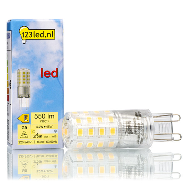 123led G9 LED capsule | SMD | Helder | 2700K | Dimbaar | 4.2W (45W)  LDR01696 - 1