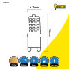 123led G9 LED capsule | SMD | Mat | 2700K | Dimbaar | 3.5W (28W)  LDR01956 - 2