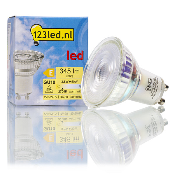 123led GU10 LED spot | 2700K | 3.6W (50W)  LDR01638 - 1