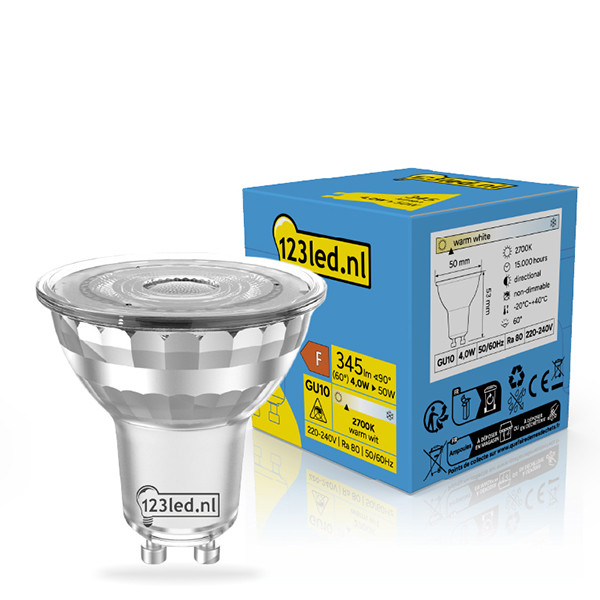 123led GU10 LED spot | 2700K | 60° | 4W (50W) LDR02505 - 1
