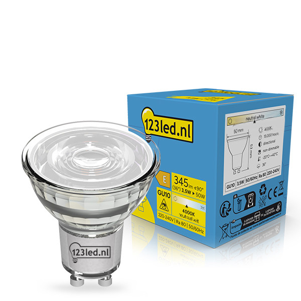 123led GU10 LED spot | 4000K | 3.5W (50W) LDR02282 - 1