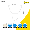 123led GU10 LED spot | 4000K | Dimbaar | 3W (35W) LDR02278 - 2