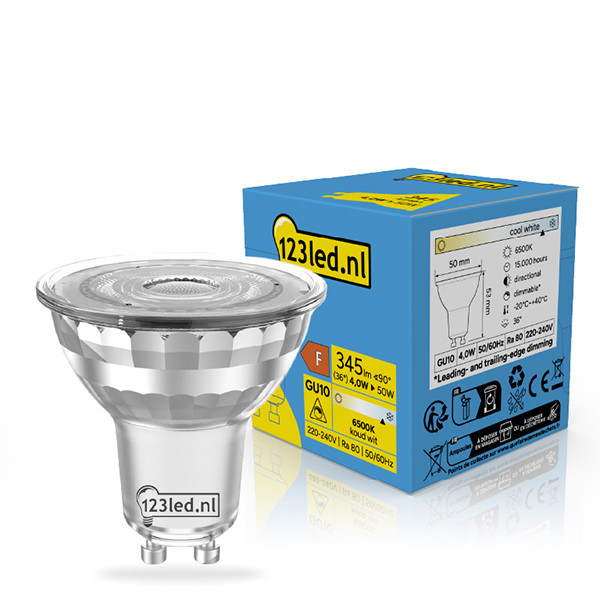123led GU10 LED spot | 6500K | Dimbaar | 4W (50W) LDR02519 - 1