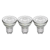 123led GU10 led-spot glas dimbaar 3.6W (50W) 3 stuks  LDR06576