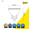 123led GU4 LED spot | MR11 | 2700K | 2.3W (20W)  LDR01962 - 2