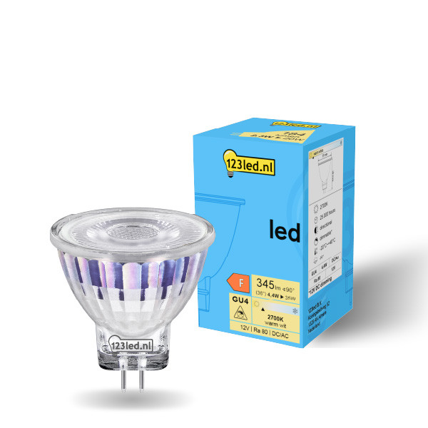 123led GU4 LED spot | MR11 | 2700K | Dimbaar | 4.4W (35W)  LDR01964 - 1