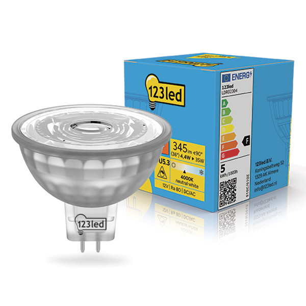 123led GU5.3 LED spot | MR16 | 4000K | Dimbaar | 4.4W (35W) LDR02304 - 1