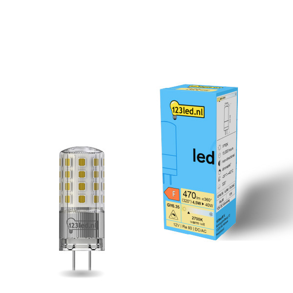 123led GY6.35 LED capsule | SMD | 2700K | Dimbaar | 4.5W (40W)  LDR01946 - 1