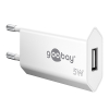 Goobay USB-A oplader | 1 poort | 5W | Wit LDR03636 - 1