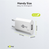 Goobay USB-A oplader | 1 poort | 5W | Wit LDR03636 - 3