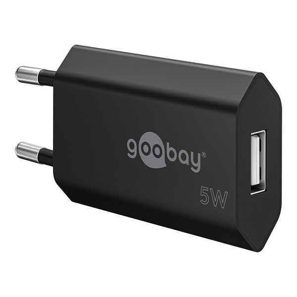 Goobay USB-A oplader | 1 poort | 5W | Zwart LDR03637 - 1