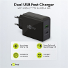 123led Goobay USB multipoort oplader | 2 poorten | USB-A & USB-C | 30W | Power Delivery | Zwart  LDR03628 - 3